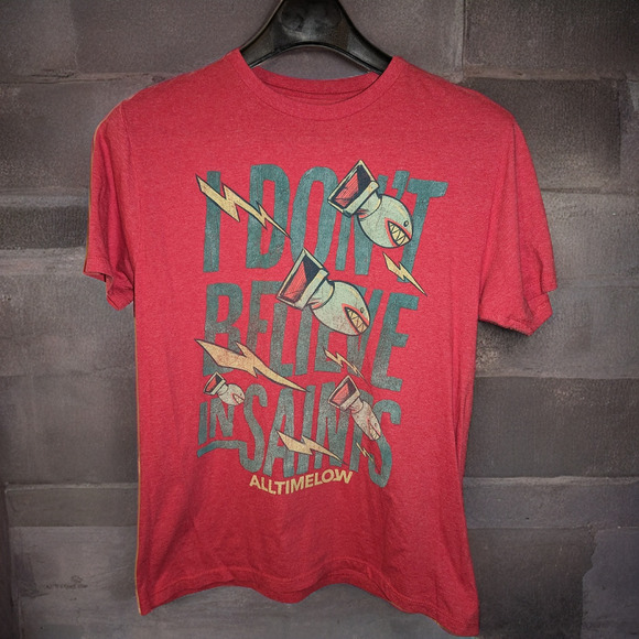 All Time Low "I Don't Believe in Saints" Band Tee - Medium - Picture 1 of 1